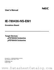 IE-789436-NS-EM1 datasheet pdf NEC
