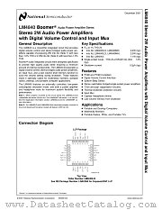 LM4840MT datasheet pdf National Semiconductor