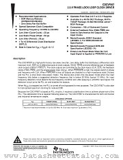 CDCVF857GQLR datasheet pdf Texas Instruments