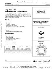 MMA6231Q datasheet pdf Freescale (Motorola)