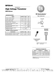 MPSA44RL1 datasheet pdf ON Semiconductor