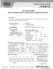 UPA81 datasheet pdf NEC