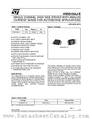 VN5016AJ-E datasheet pdf ST Microelectronics