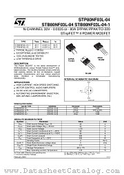 STB80NF03L-04T4 datasheet pdf ST Microelectronics