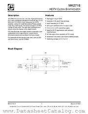 MK2716 datasheet pdf Texas Instruments