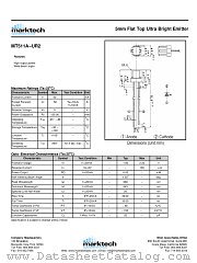 MT511A-UR2 datasheet pdf Marktech Optoelectronics