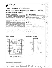 LM4834MS datasheet pdf National Semiconductor