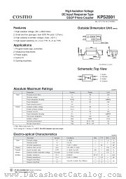 KPS2801 datasheet pdf Cosmo Electronics