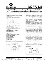 MCP73828-4.2VUATR datasheet pdf Microchip