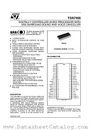 TDA7466$ datasheet pdf ST Microelectronics