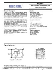 MIC2290 datasheet pdf Micrel Semiconductor