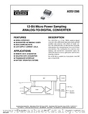 ADS1286UK datasheet pdf Texas Instruments