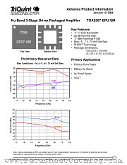 TGA2507-EPU-SM datasheet pdf TriQuint Semiconductor