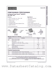 FDB070AN06A0 datasheet pdf Fairchild Semiconductor
