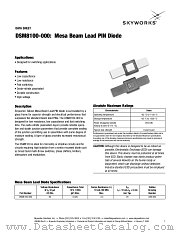 DSM8100-000 datasheet pdf Skyworks Solutions