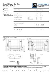 MQF21.4-1500/51 datasheet pdf Vectron