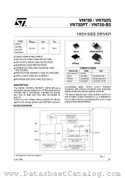 VN750(012Y) datasheet pdf ST Microelectronics