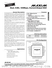 MAX5852 datasheet pdf MAXIM - Dallas Semiconductor