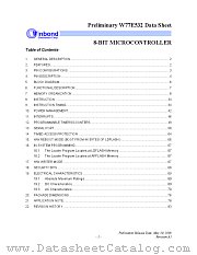 W77E532 datasheet pdf Winbond Electronics