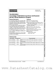 74LCXH162244MTD datasheet pdf Fairchild Semiconductor