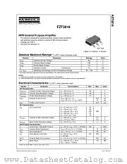 FZT3019 datasheet pdf Fairchild Semiconductor
