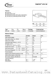 BTS 120 datasheet pdf Infineon