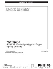 74LVT16374AEV datasheet pdf Philips