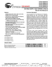 CY7C1424AV18 datasheet pdf Cypress