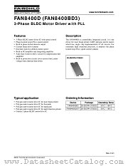 FAN8400BD3TF datasheet pdf Fairchild Semiconductor