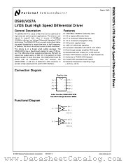 DS90LV027ATMX datasheet pdf National Semiconductor