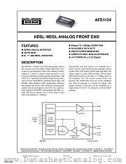 AFE1124E datasheet pdf Texas Instruments