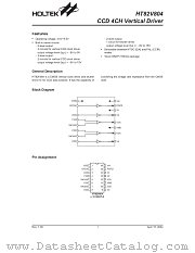 HT82V804 datasheet pdf Holtek Semiconductor