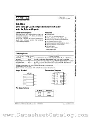 74LCX86M datasheet pdf Fairchild Semiconductor