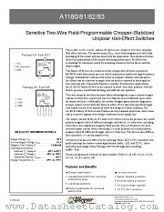 A1180LLHLT datasheet pdf Allegro MicroSystems