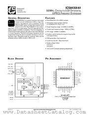 ICS8430I-61 datasheet pdf Texas Instruments