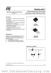 RBO08 datasheet pdf ST Microelectronics