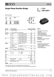 VHF25-08IO7 datasheet pdf IXYS