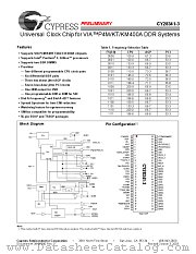 CY28341ZC-3 datasheet pdf Cypress