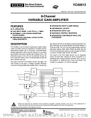 VCA8613YR datasheet pdf Texas Instruments