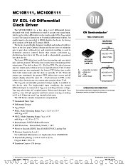 MC100E111 datasheet pdf ON Semiconductor