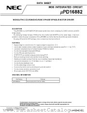 UPD16882GS datasheet pdf NEC
