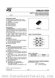 USBLC6-4 datasheet pdf ST Microelectronics
