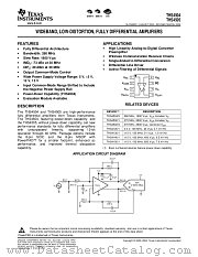 THS4504DGKR datasheet pdf Texas Instruments