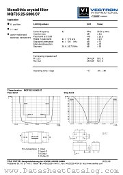 MQF35.25-5000/07 datasheet pdf Vectron