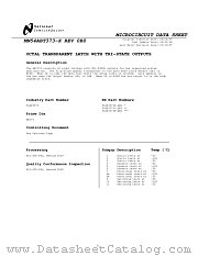 5962-9321801Q2A(54ABT373E-QML) datasheet pdf National Semiconductor