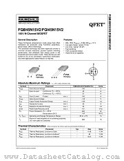 FQB45N15V2 datasheet pdf Fairchild Semiconductor