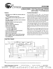 CY7C1379B-117AC datasheet pdf Cypress