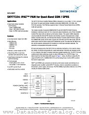 SKY77324 datasheet pdf Skyworks Solutions