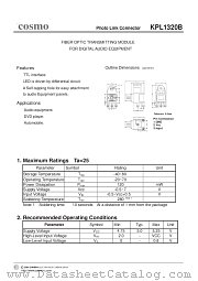 KPLT1320B datasheet pdf Cosmo Electronics