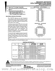SNJ54AHCT573FK datasheet pdf Texas Instruments